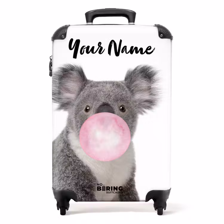 Suitcase with name - Chewing gum koala — 1