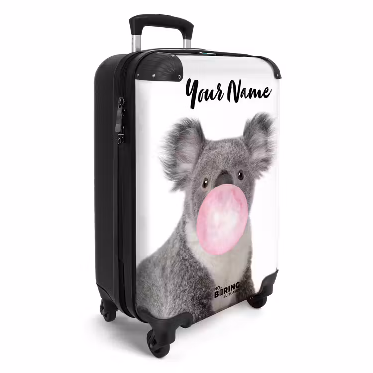 Suitcase with name - Chewing gum koala — 2