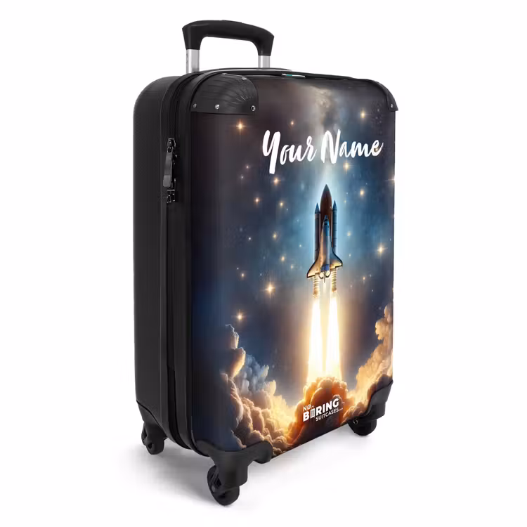 Suitcase with name - Lightning-fast rocket — 2