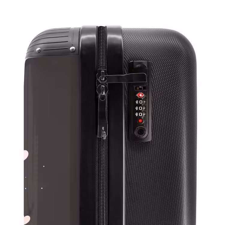 Suitcase with name - Little princess on black background — 6