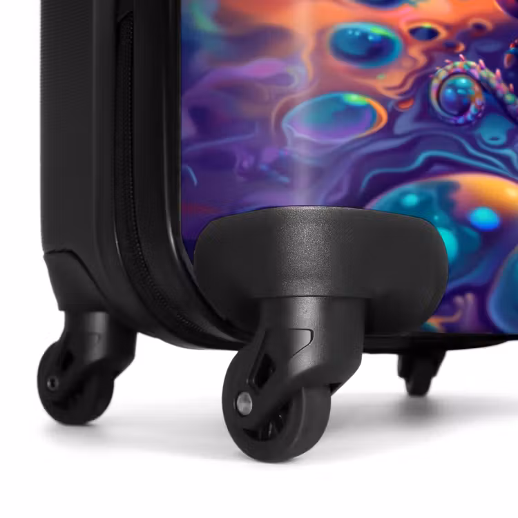 Suitcase with name - Ornate sapphire dragon — 7