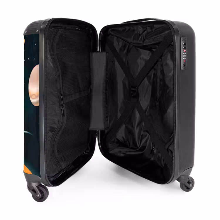 Suitcase with name - Saturn space — 5