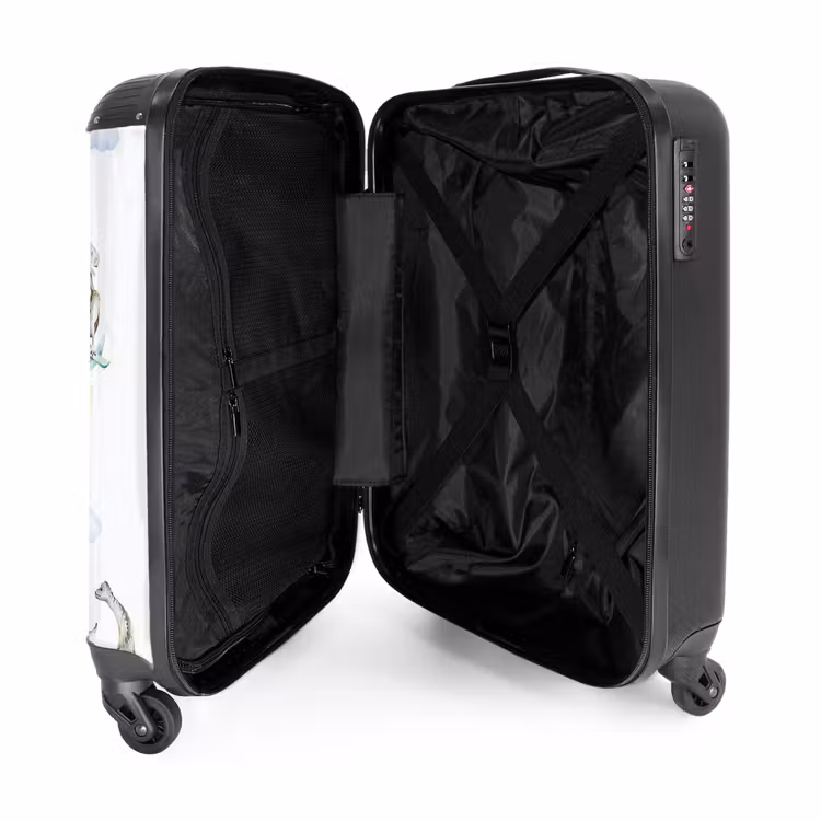 Suitcase with name - Wandering dinosaurs — 5