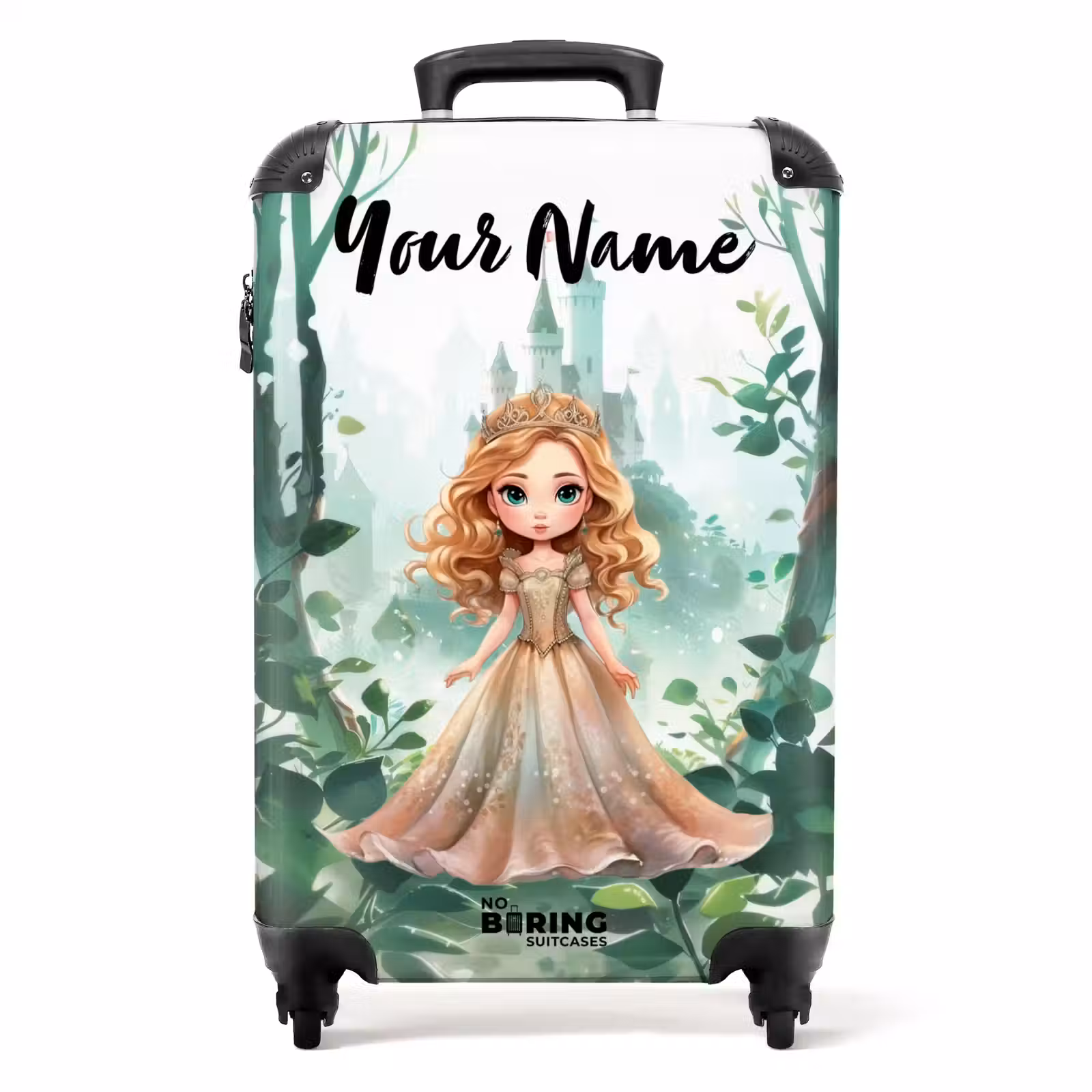 Suitcase with name - Grace greenery — 1