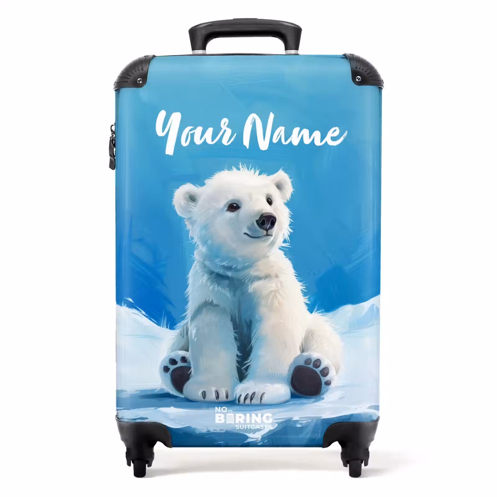 Suitcase with name - IJsbrand polar bear — 1