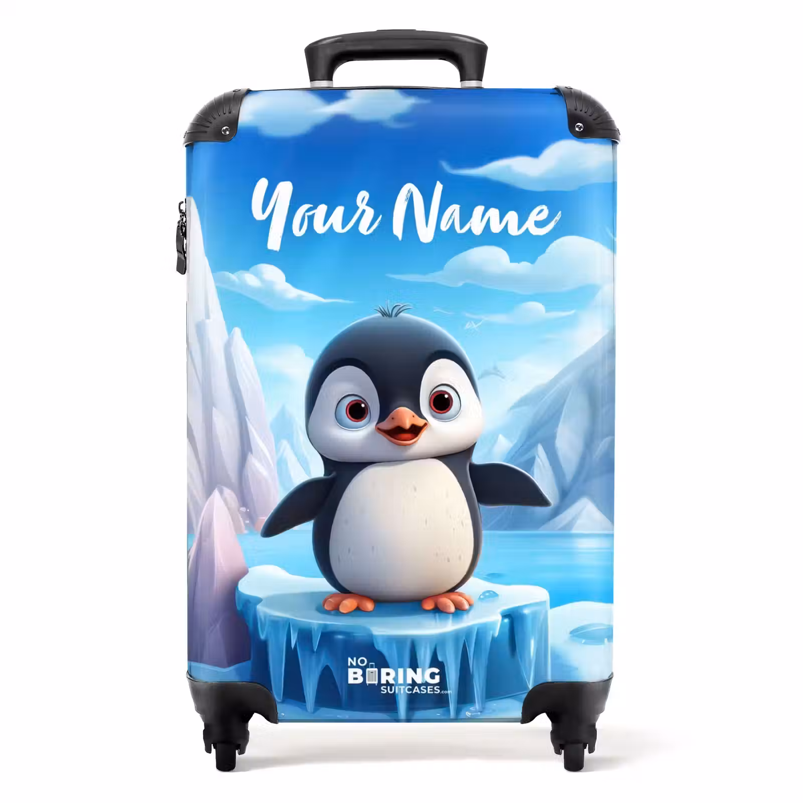 Suitcase with name - Pieter penguin — 1