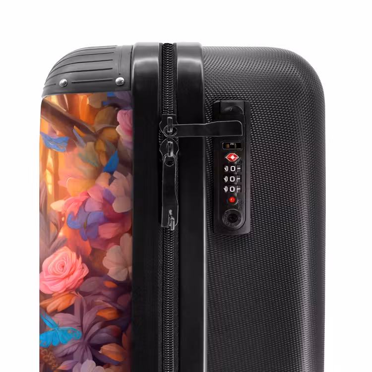 Suitcase with name - Blossom forest deer — 6