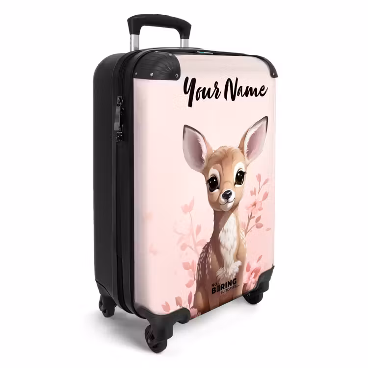 Suitcase with name - Hedwig deer — 2