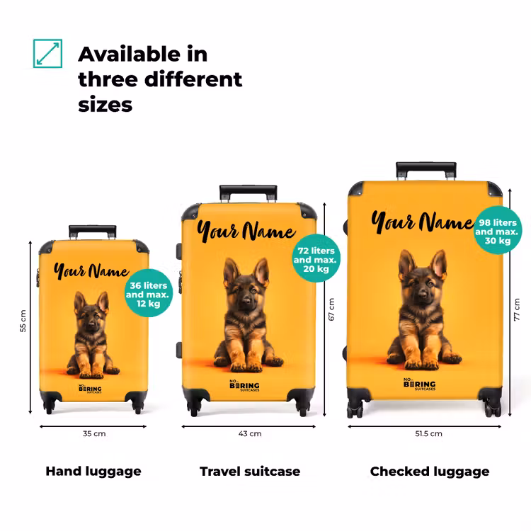 Suitcase with name - Hein shepherd — 3