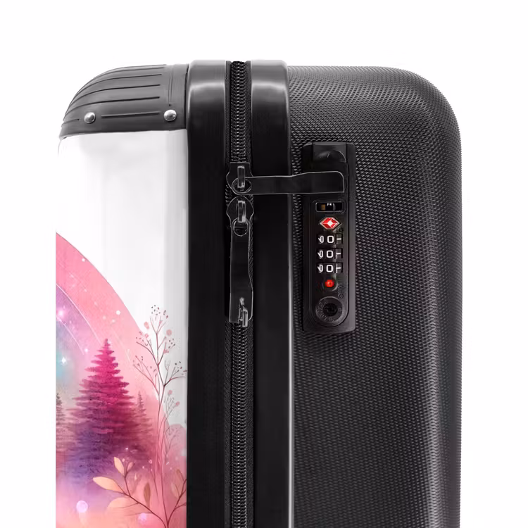 Suitcase with name - Pink roebuck — 6