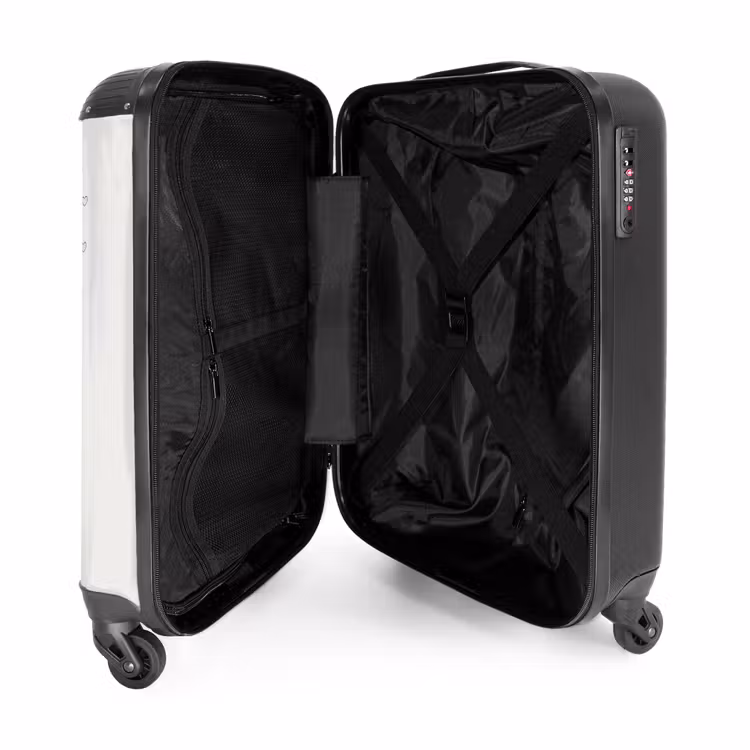 Suitcase with name - Princess with crown and pink hearts — 5