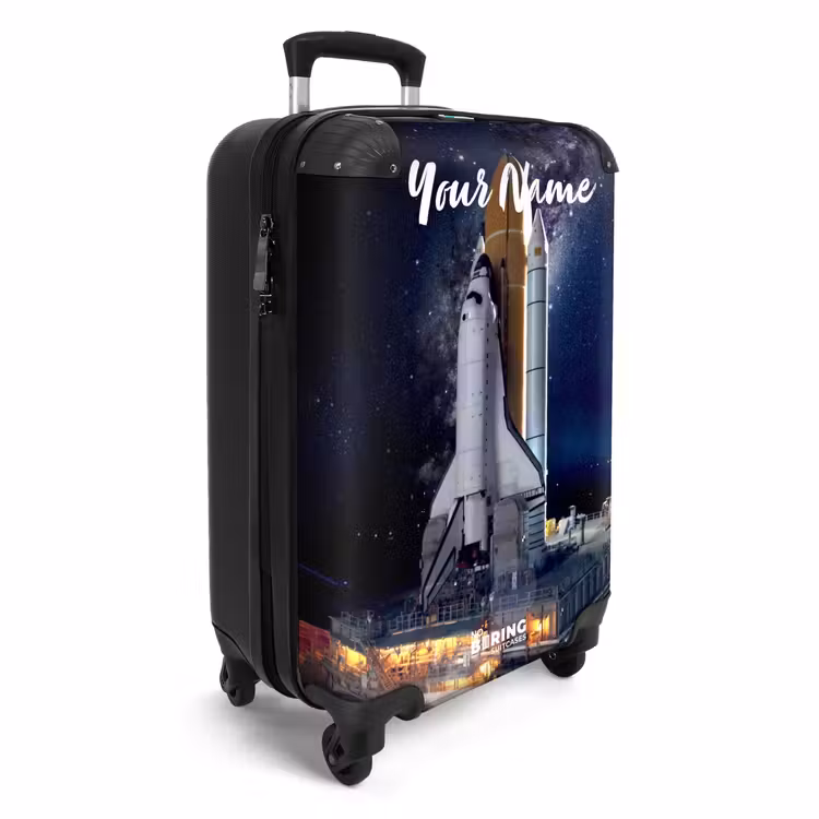 Suitcase with name - Rising rocket — 2