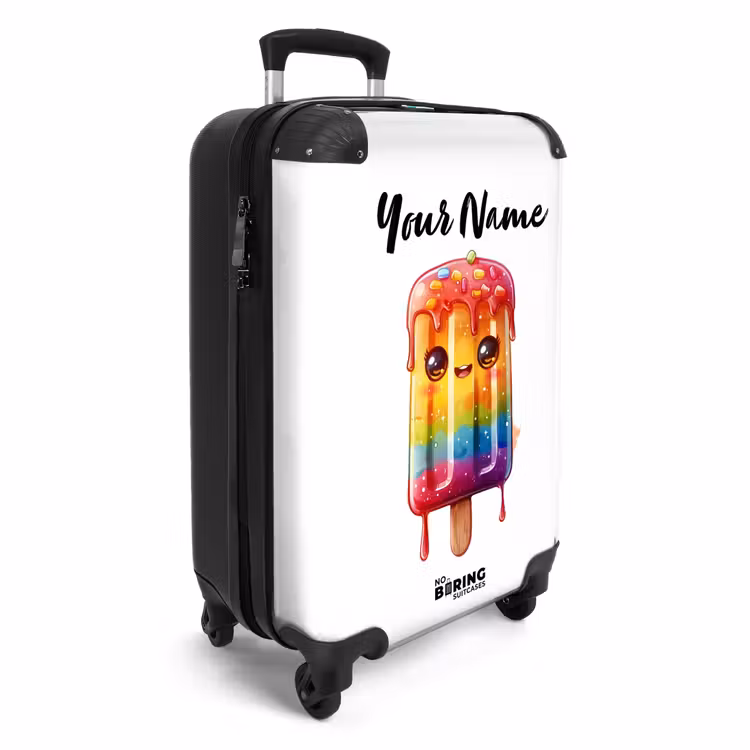Suitcase with name - Ruby rainbow ice cream — 2