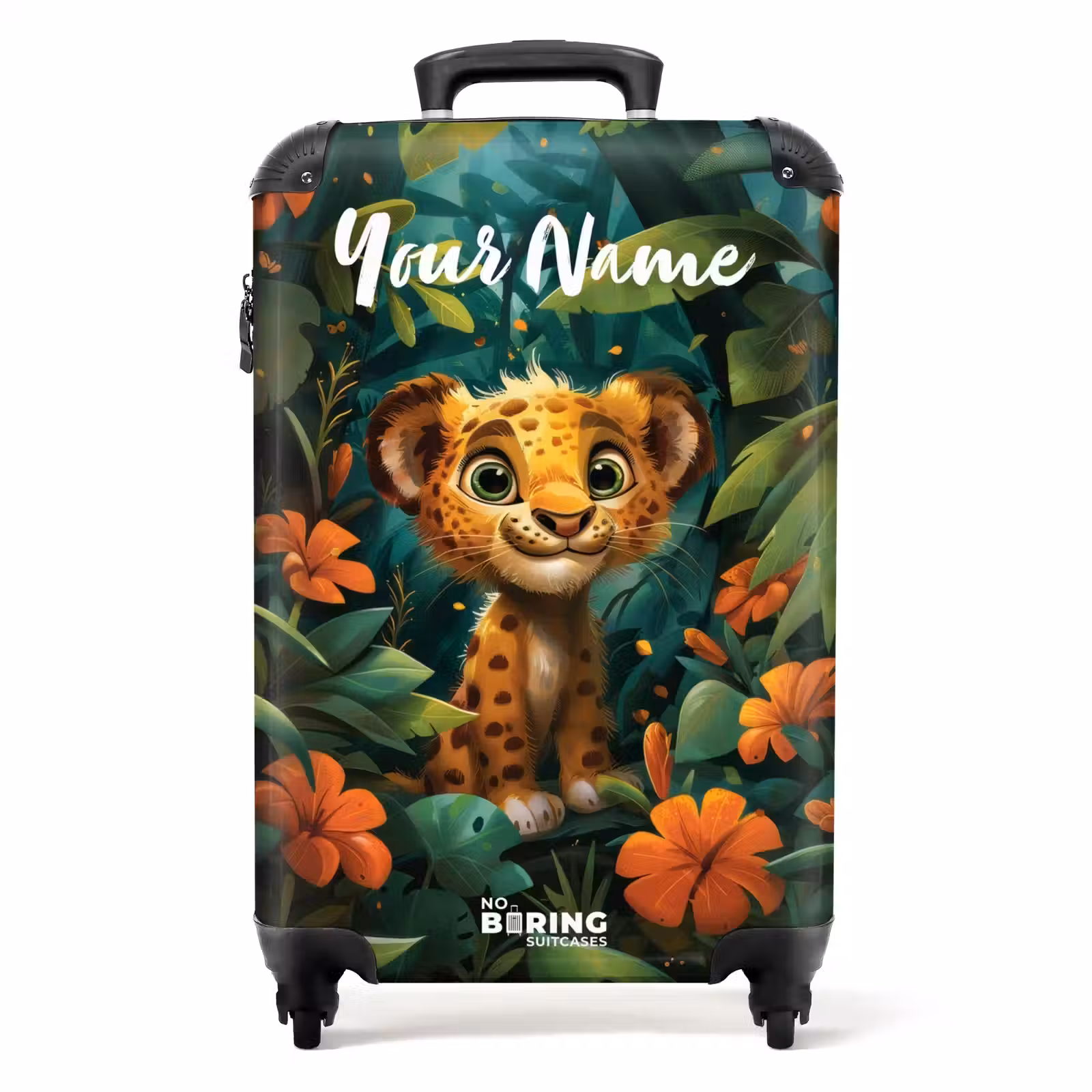 Suitcase with name - Liam leopard — 1