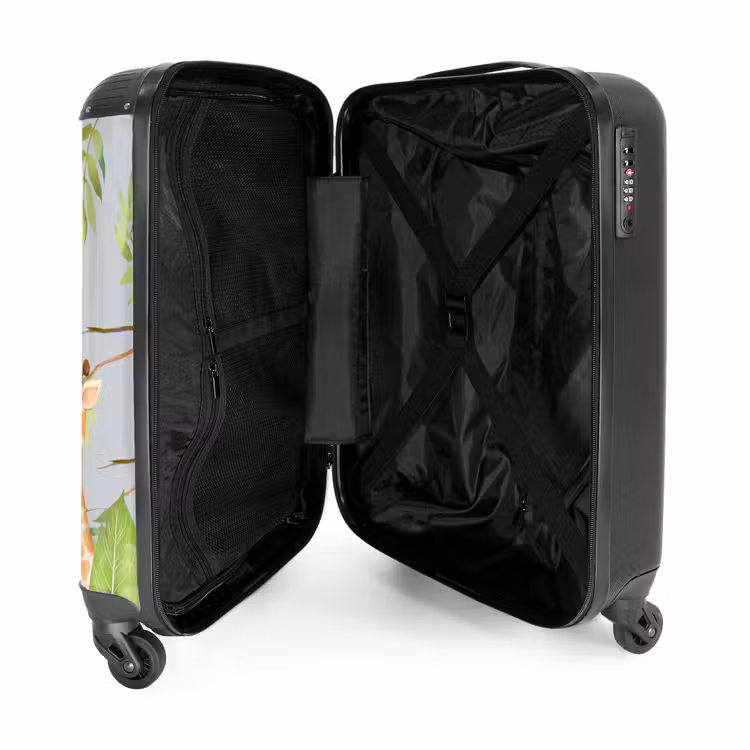 Suitcase with name - Animals in the jungle — 5