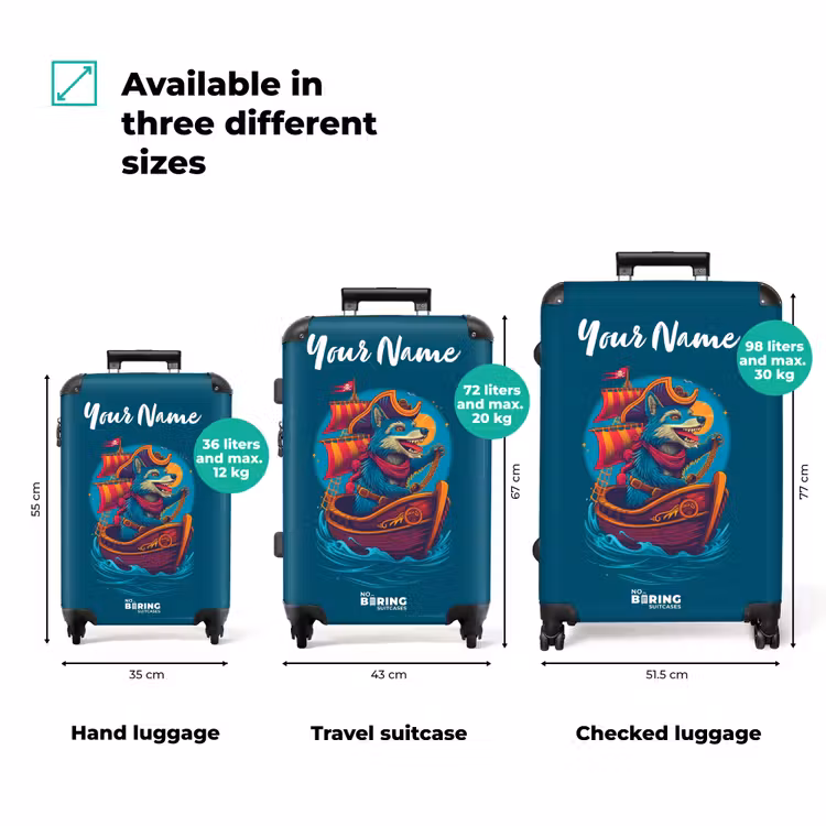 Suitcase with name - Captain Stormsnout — 3