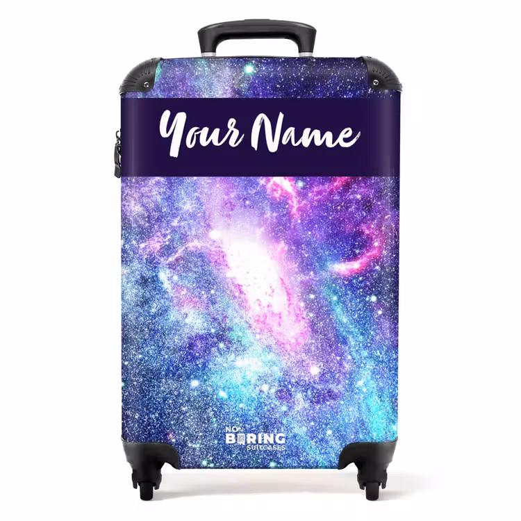 Suitcase with name - Cosmic explosion of color — 1