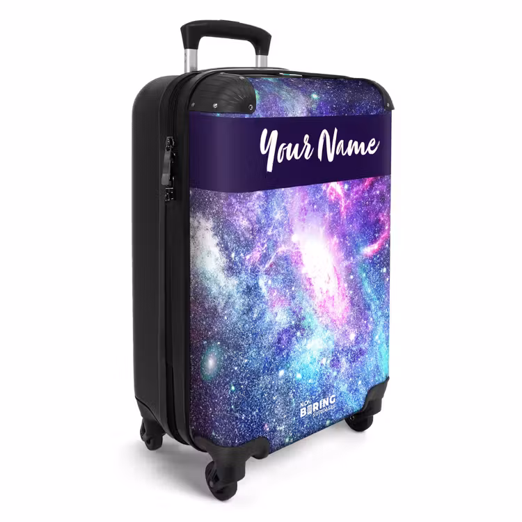 Suitcase with name - Cosmic explosion of color — 2