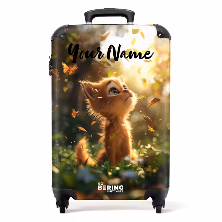 Suitcase with name - Henry autumn kitten — 1