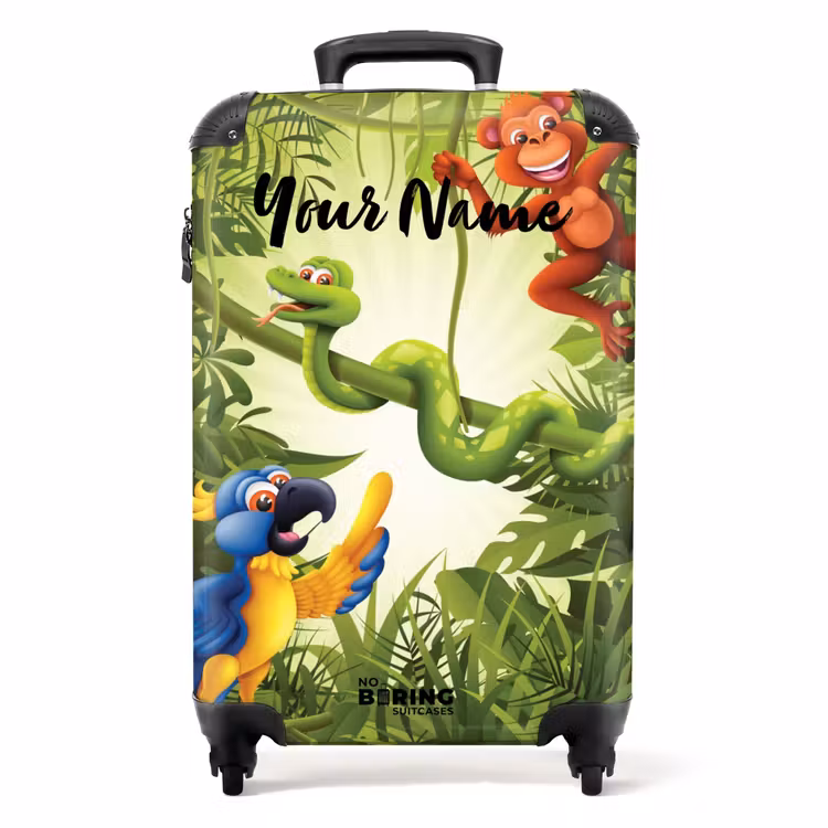 Suitcase with name - Jolly jungle — 1