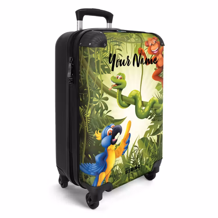 Suitcase with name - Jolly jungle — 2