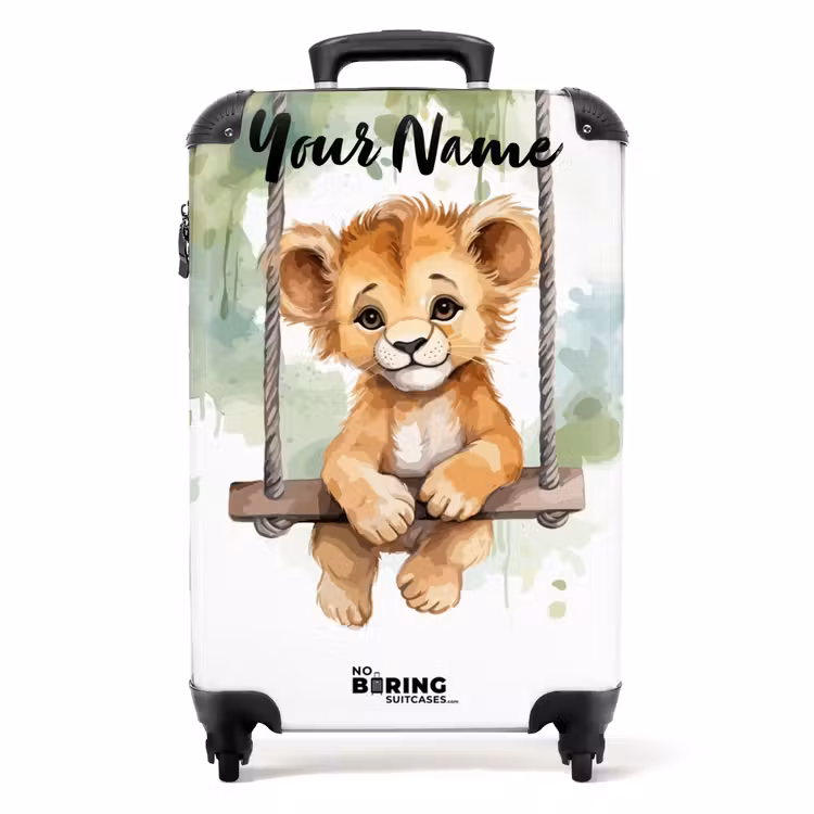 Suitcase with name - Lucas lion — 1
