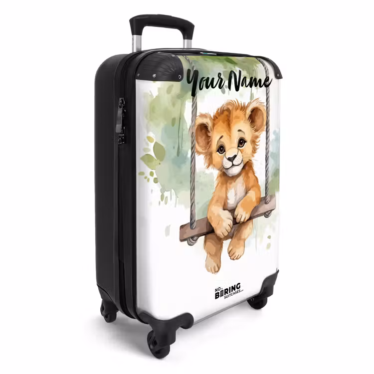 Suitcase with name - Lucas lion — 2