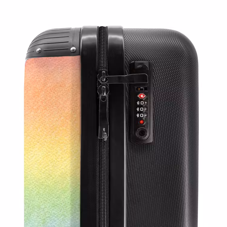 Suitcase with name - Pastel rainbow — 6
