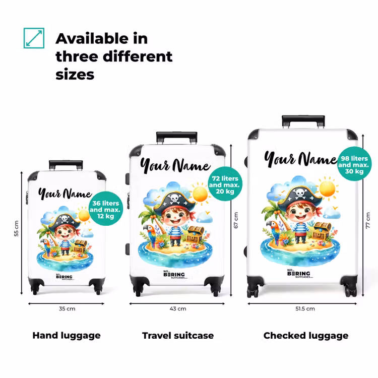 Suitcase with name - Pepin pirate — 3