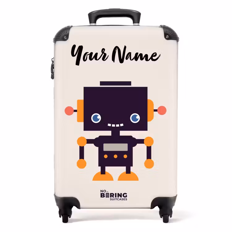 Suitcase with name - Purple pixel — 1