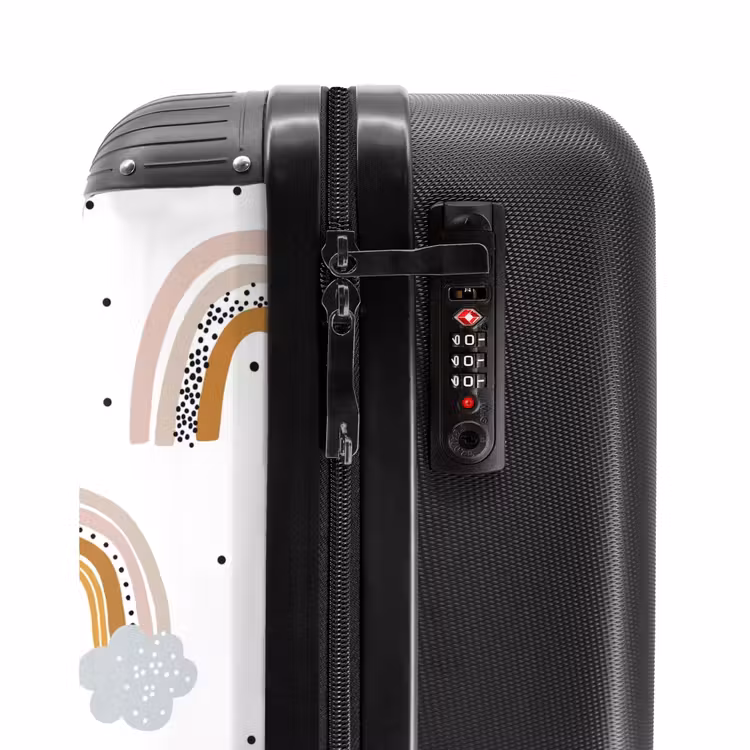 Suitcase with name - Rainbow rain — 6