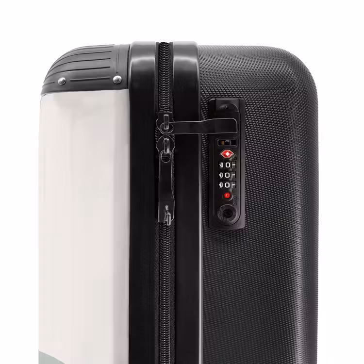 Suitcase with name - Raw rainbow aqua — 6