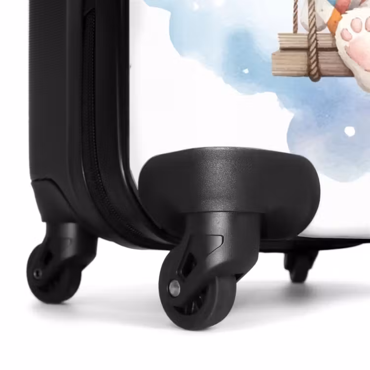 Suitcase with name - Rocking baby unicorn — 7