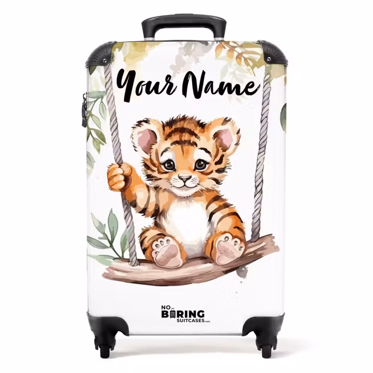 Suitcase with name - Timo tiger — 1