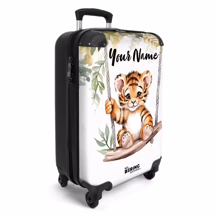 Suitcase with name - Timo tiger — 2