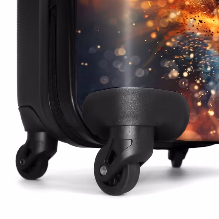Suitcase with name - Vibrant basketball — 7