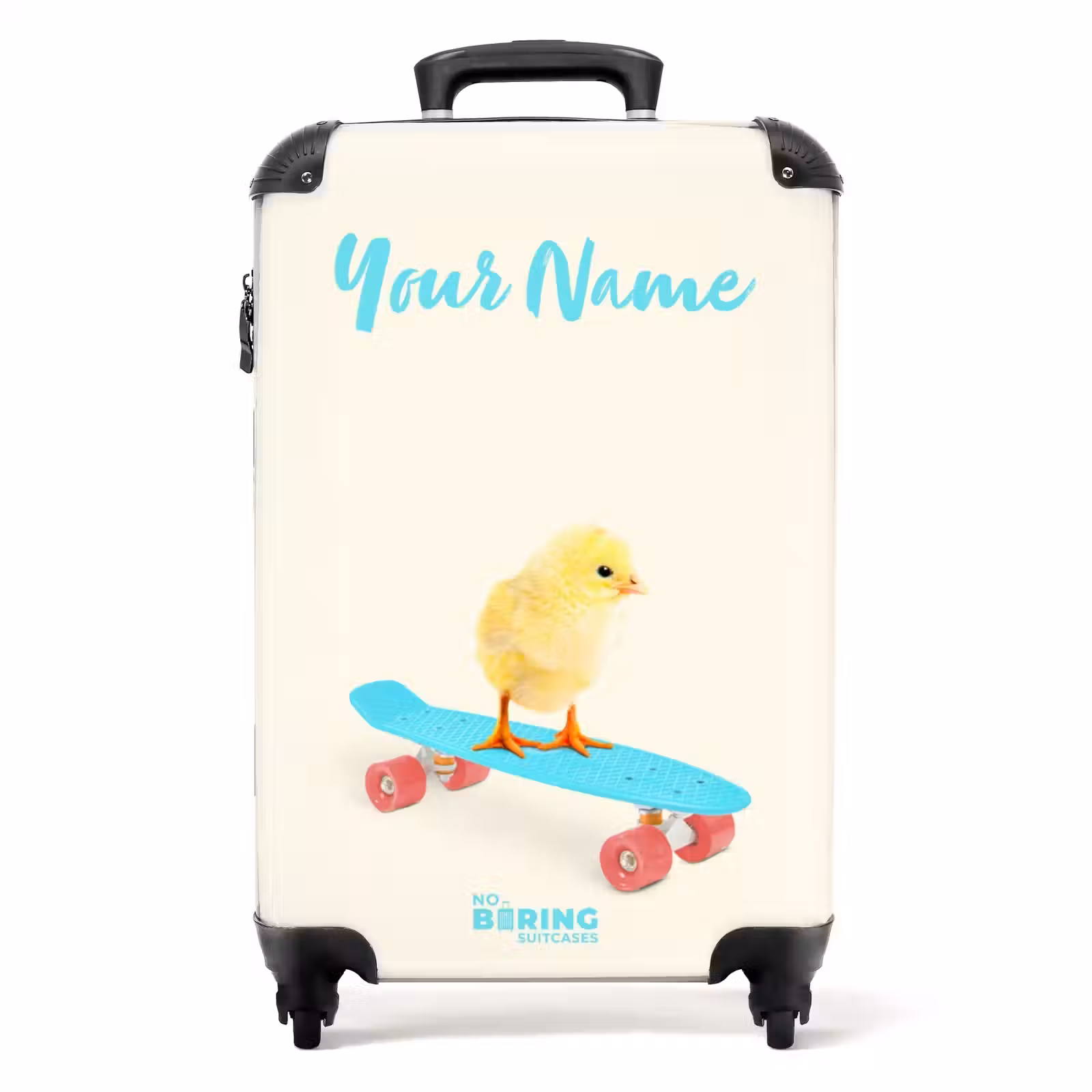 Suitcase with name - Carrying chick — 1