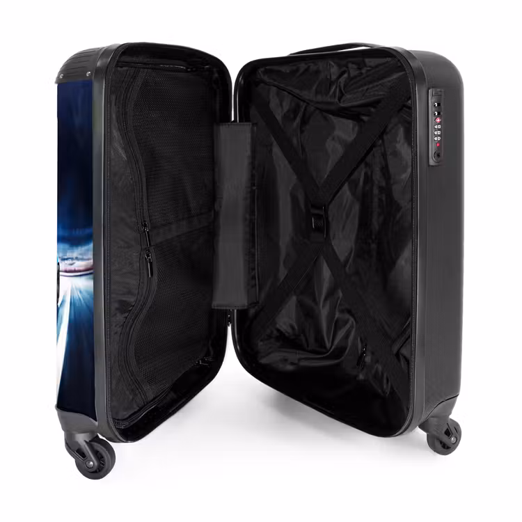 Suitcase with name - Blue blitz — 5