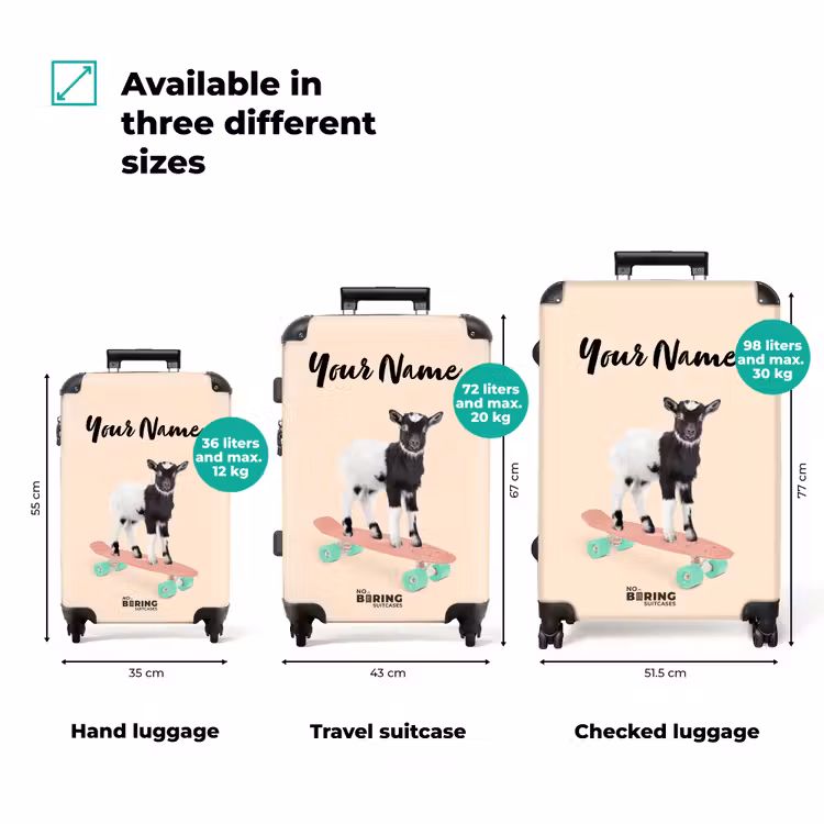 Suitcase with name - Boarding buck — 3