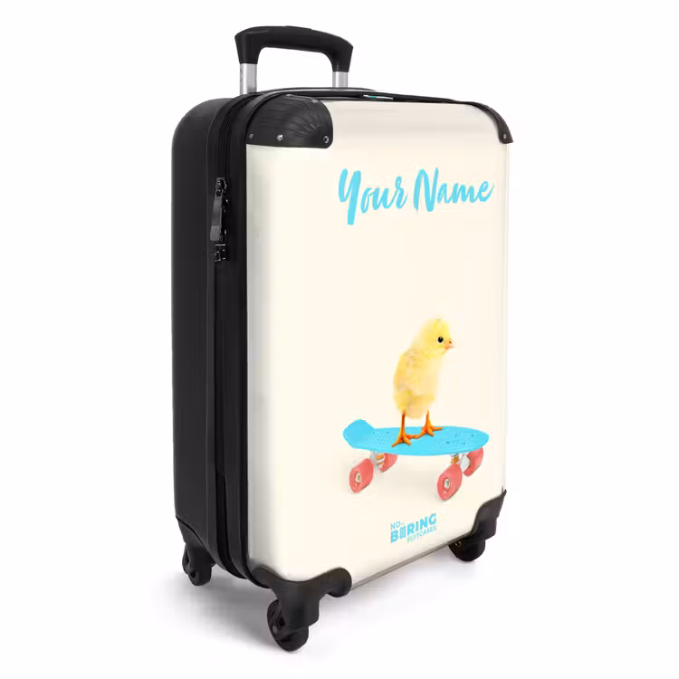 Suitcase with name - Carrying chick — 2