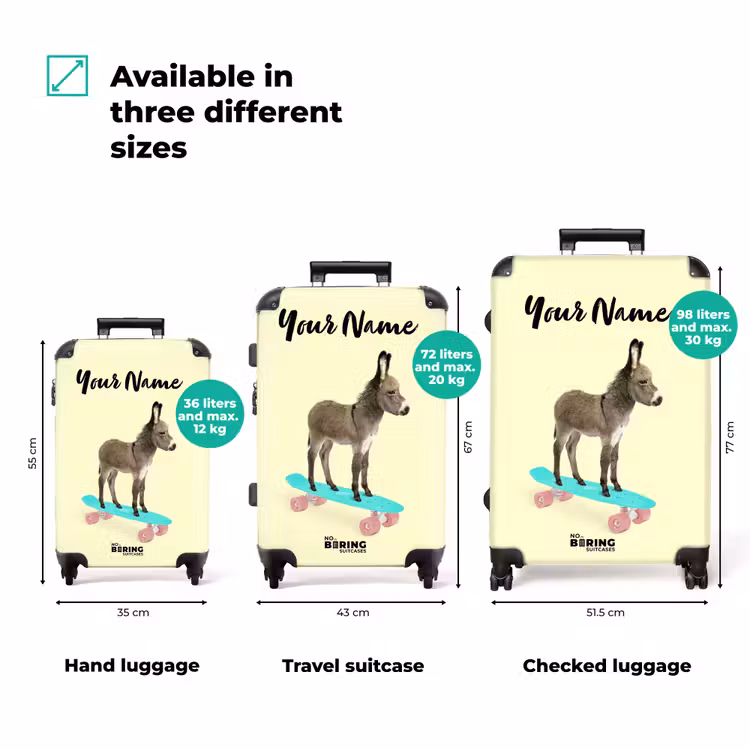 Suitcase with name - Donkey ride — 3