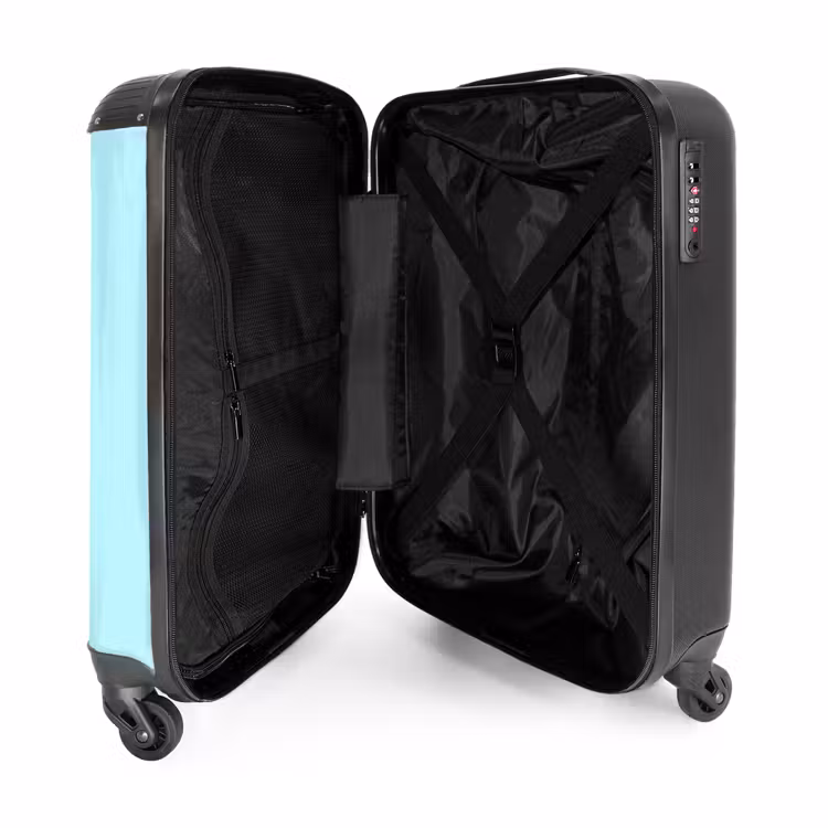 Suitcase with name - Flashy flamingo — 5