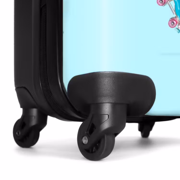 Suitcase with name - Flashy flamingo — 7