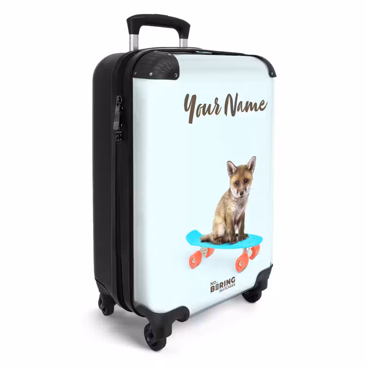 Suitcase with name - Moving fox — 2