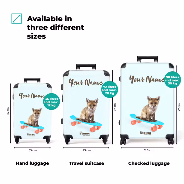 Suitcase with name - Moving fox — 3