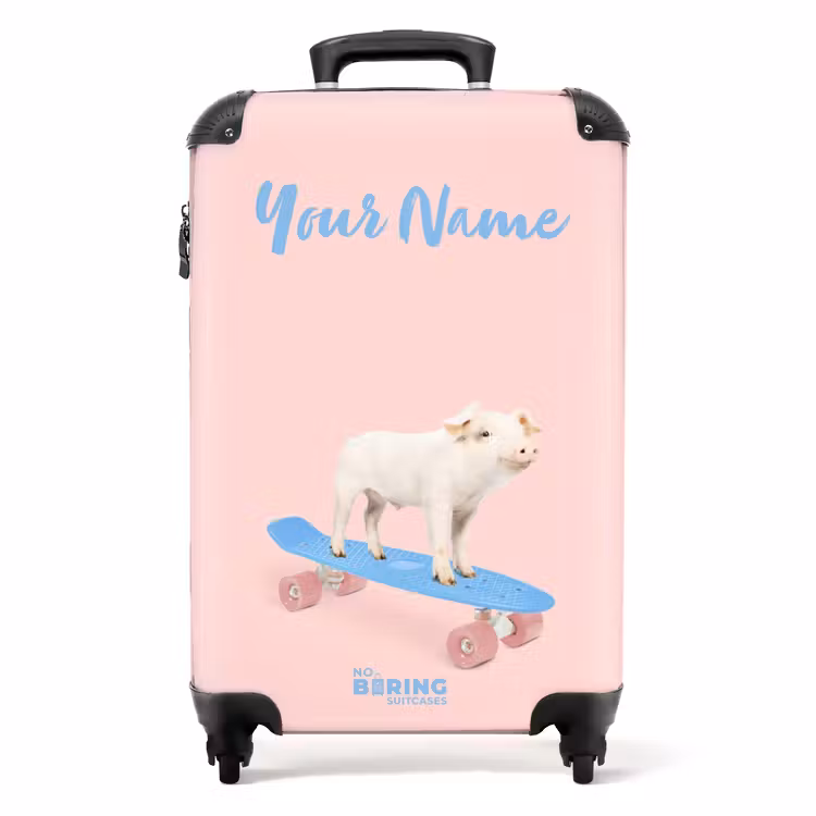 Suitcase with name - Pig Transport — 1