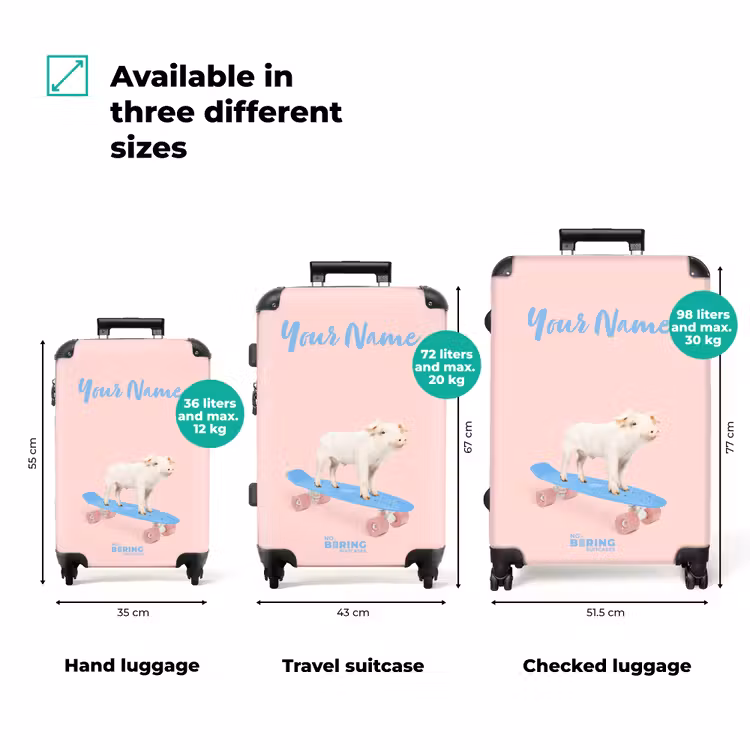 Suitcase with name - Pig Transport — 3
