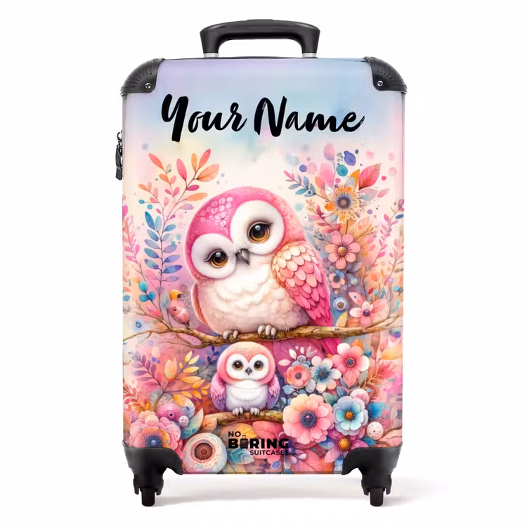 Suitcase with name - Pink Ruby — 1