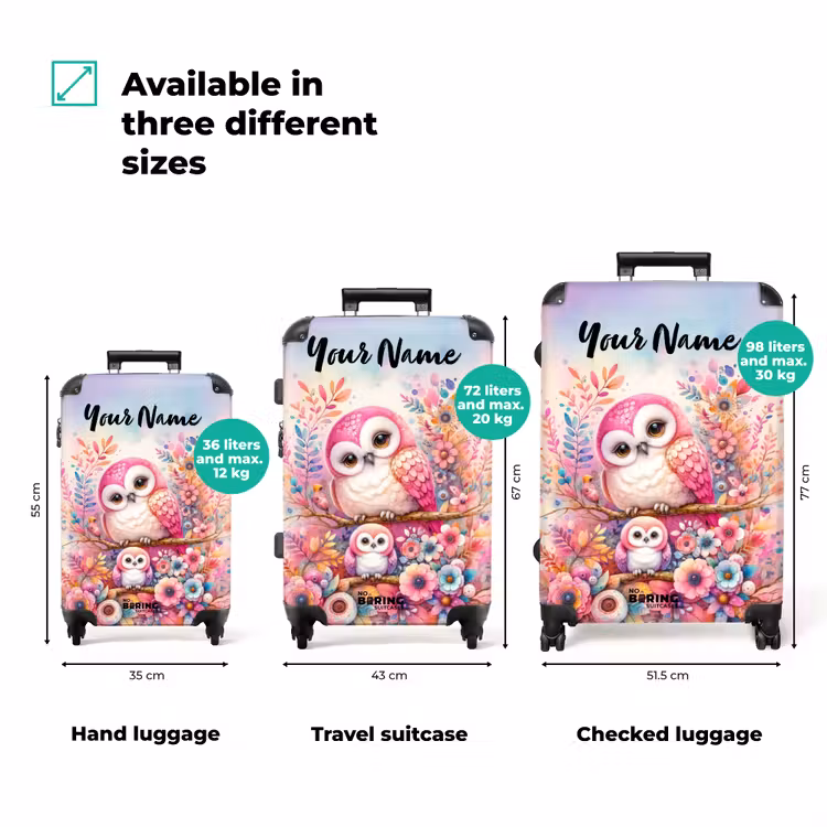 Suitcase with name - Pink Ruby — 3