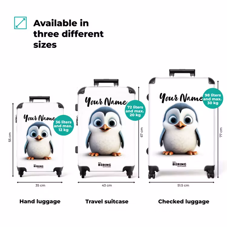 Suitcase with name - Pippin penguin — 3